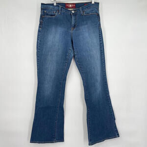 Women's Lucky Brand Sofia Boot Blue Jeans 12/31
